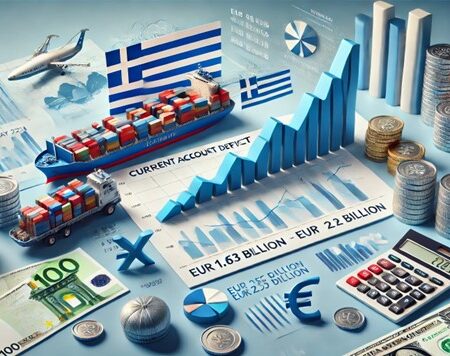 Greece’s Current Account Deficit at EUR 2.35B in May